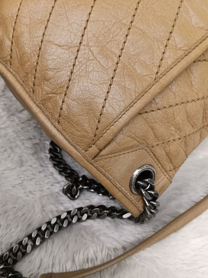 YsL Niki Medium Calfskin Dark Beige RHW 2020