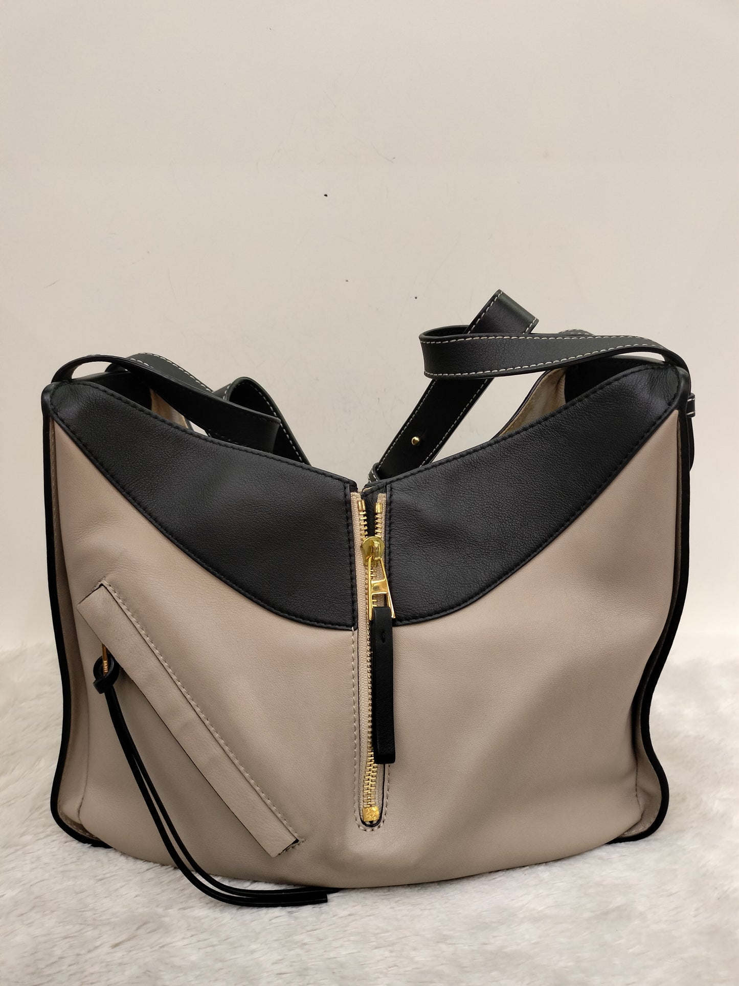 Loewe Hammock Small Beige Brown Black GHW 2018