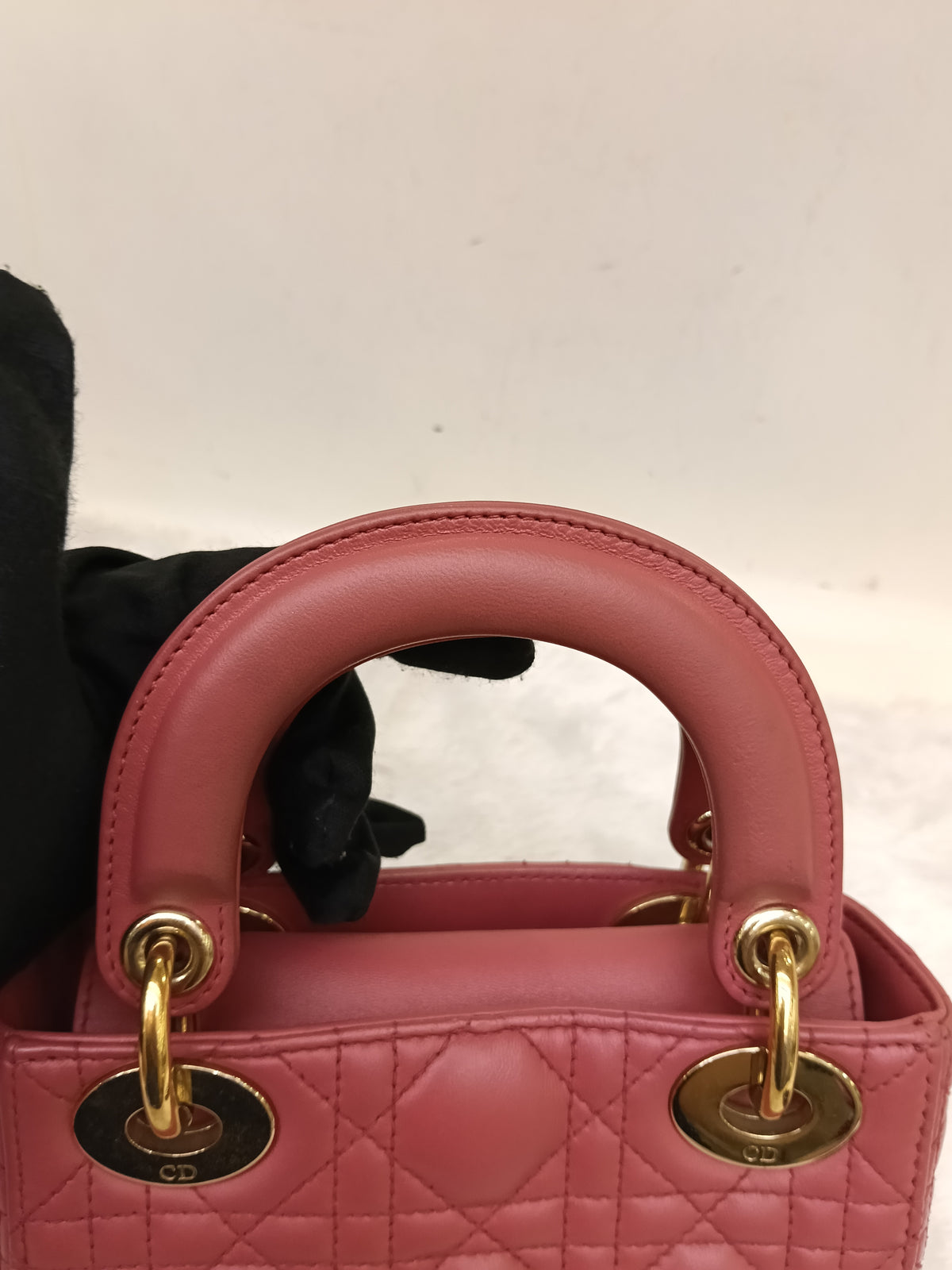 Lady Dior Mini Lamb Pink GHW 2019