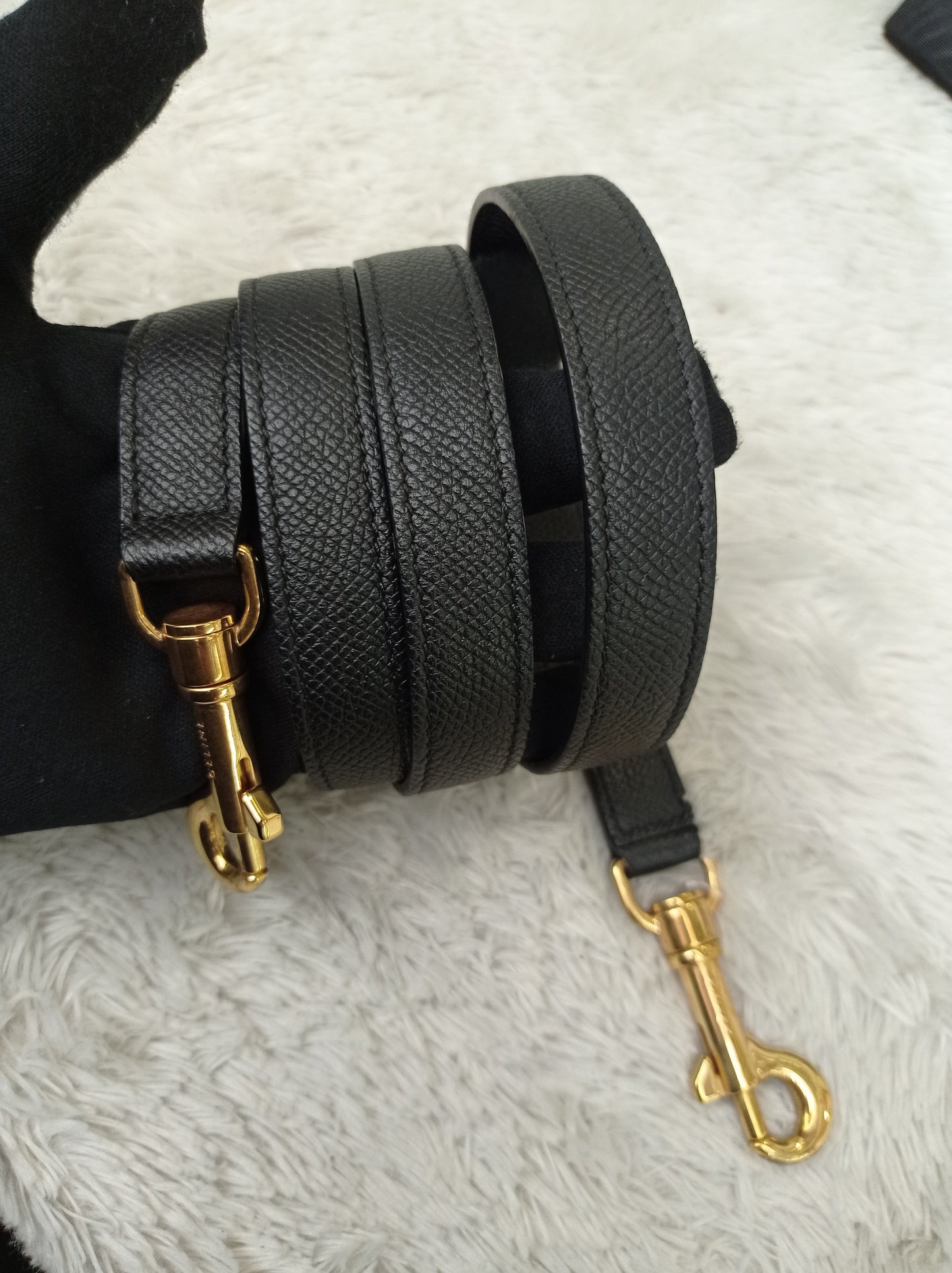 Celine Micro Belt Grained Black GHW 2017