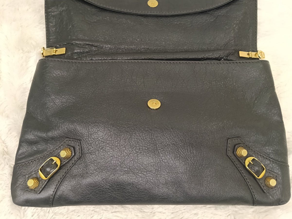 Balenciaga Envelope Clutch Giant Gris GHW 2015