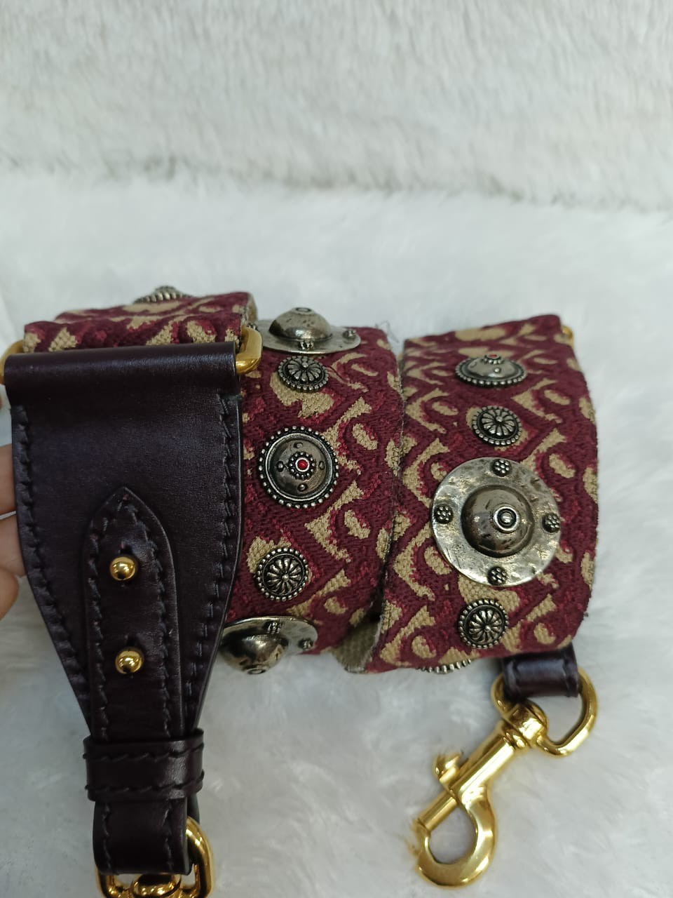 Dior Addict Flap Oblique Maroon GHW 2018