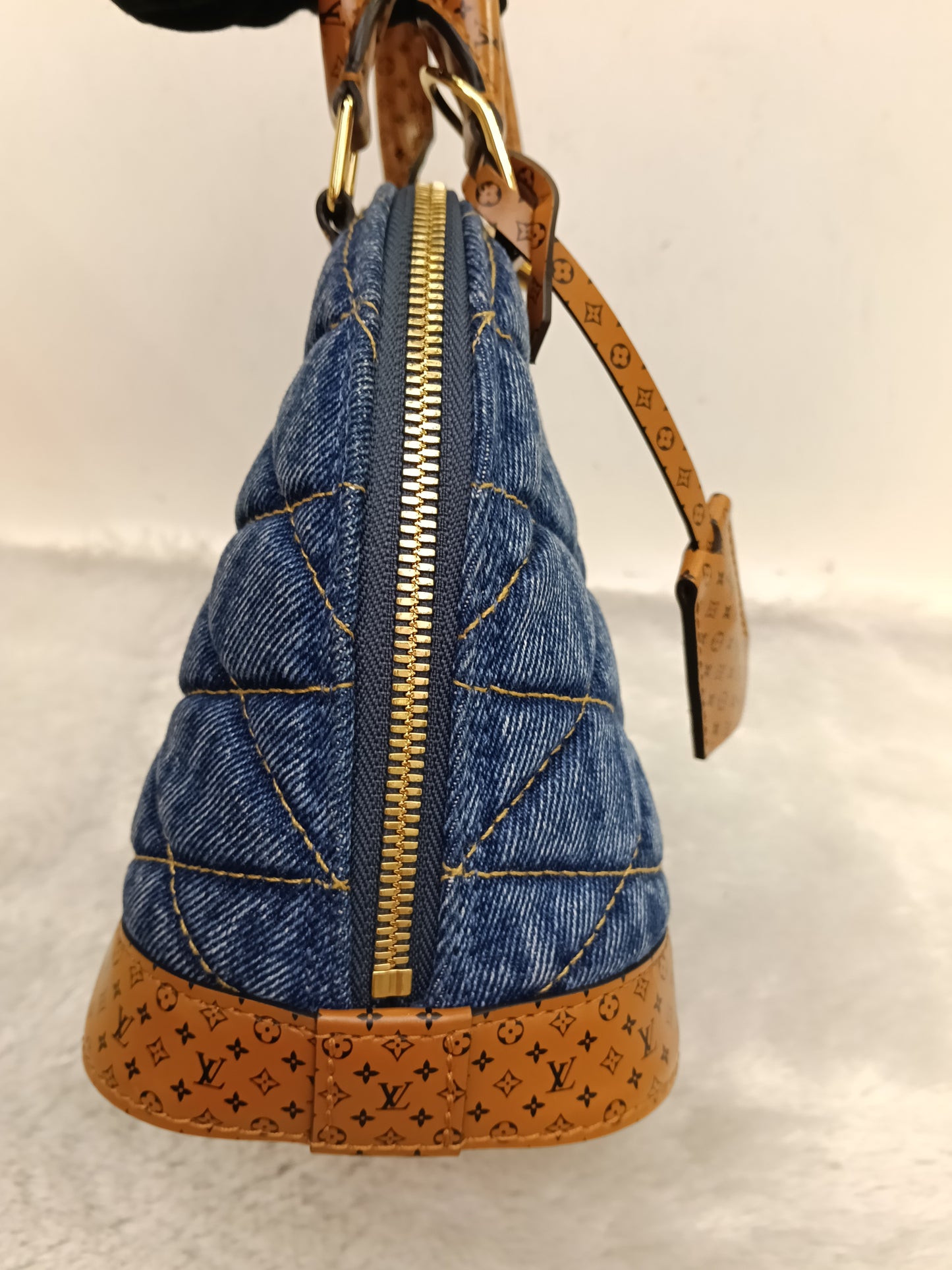 LV Alma BB Denim L Malletage Blue 2019