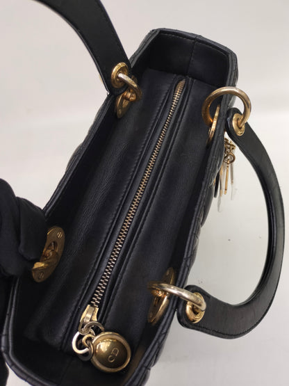 Lady Dior Medium Lamb Black GHW 2014