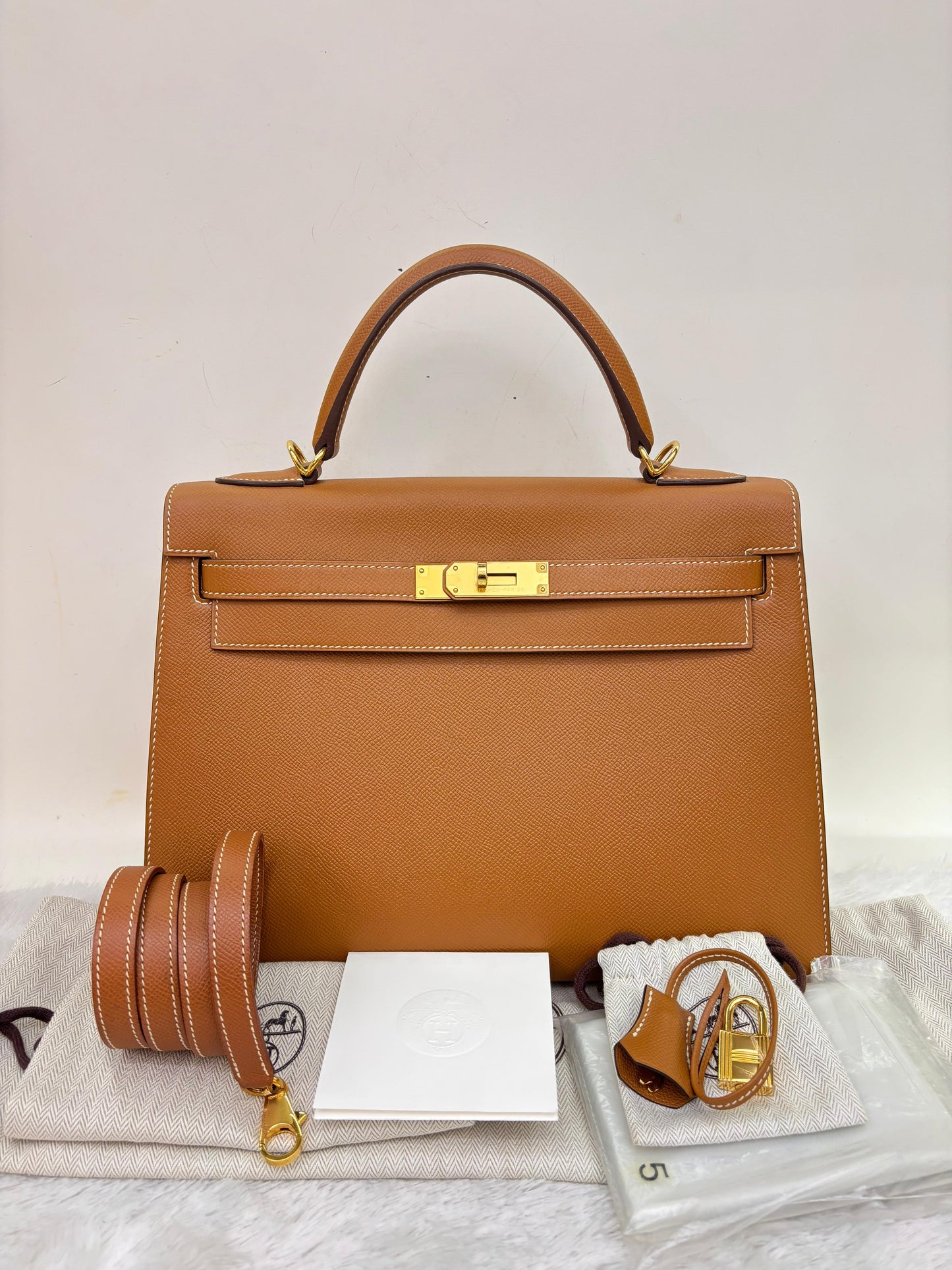 K32 Epsom Sellier Gold GHW #P square