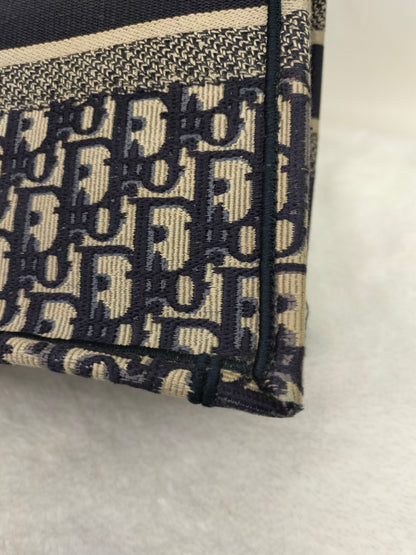 Dior Tote Book Medium Oblique Navy 2019