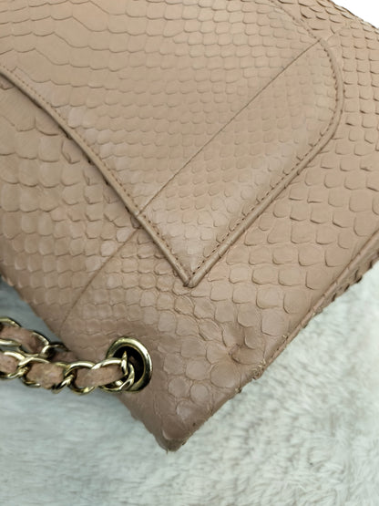 Chanel Jumbo Python Caramel GHW DF #18