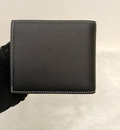 *Neverbeen Used* Dior Bifold Wallet Saddle Grained Calfskin Marquetry Black 2023