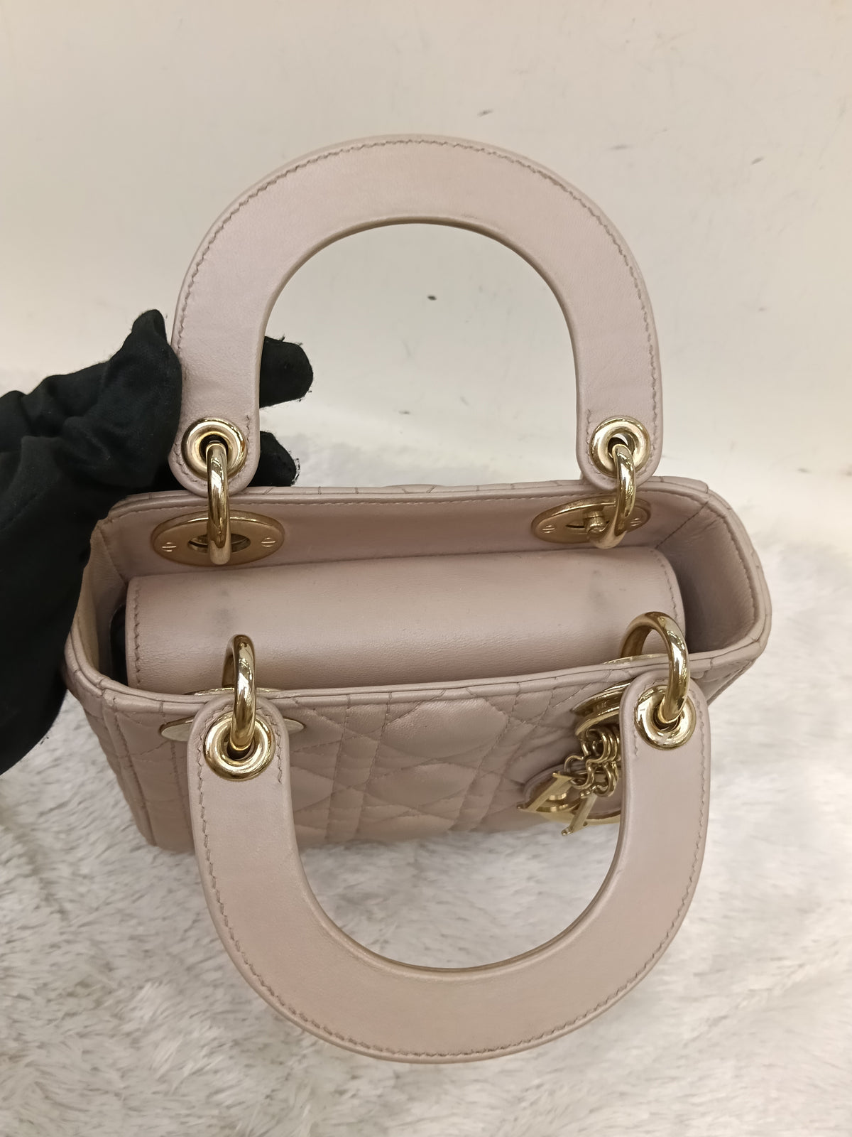 Lady Dior Mini Lamb Blush GHW 2017