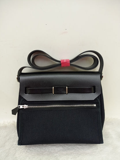 Herbag Zip 20 Canvas Black Militaire PHW #W