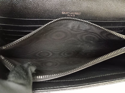 YsL WOC 22 Monogramme Chevron Grained All Black 2022