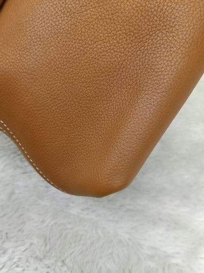 Hermes 2424 29 Fauve Barenia Faubourg GHW #D