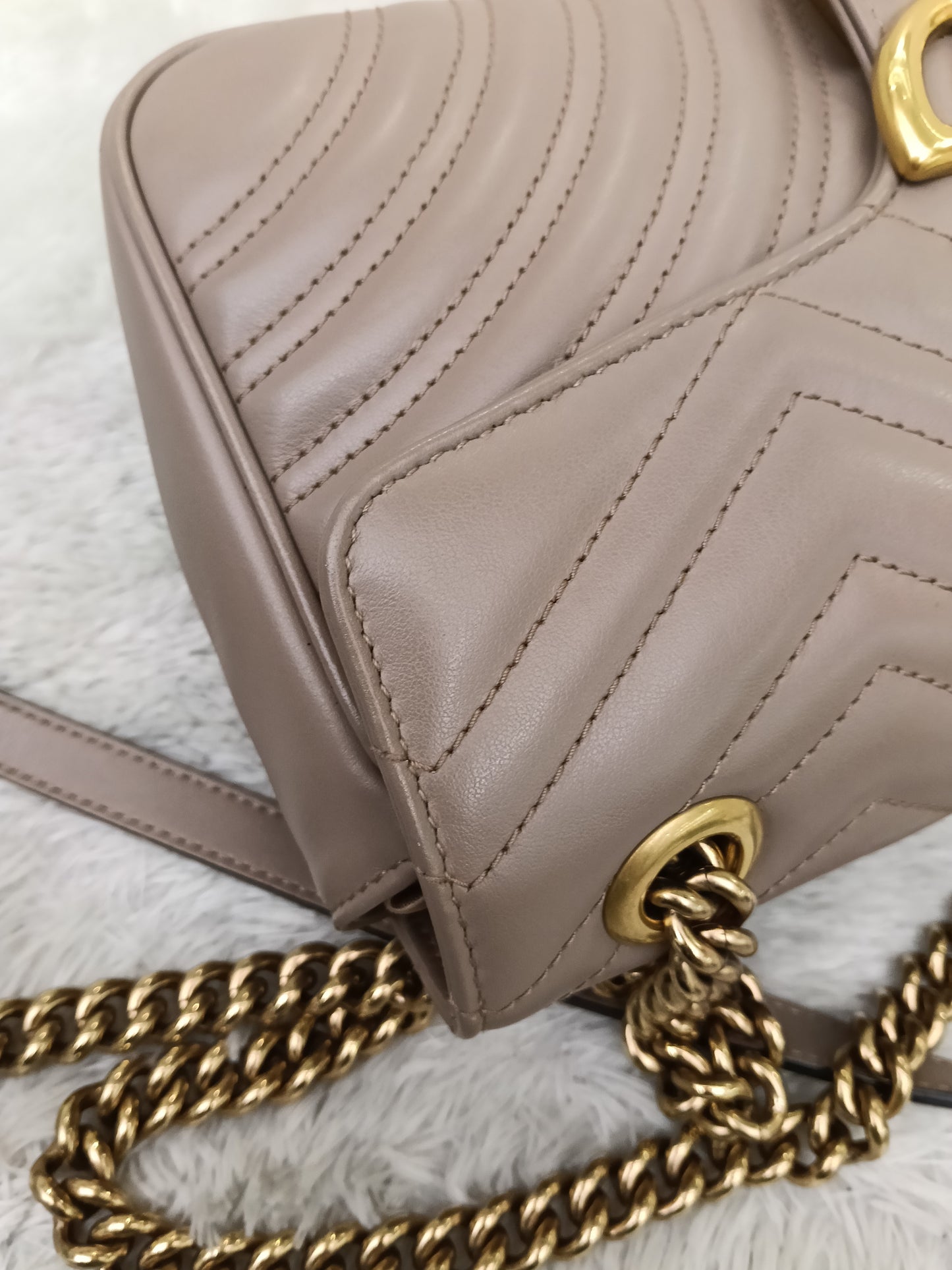 Gucci Marmont Small Nude GHW