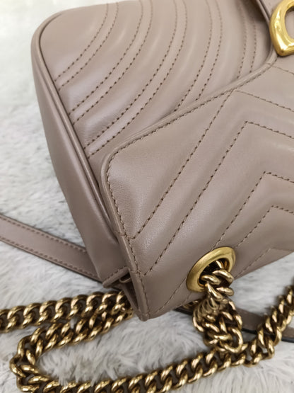 Gucci Marmont Small Nude GHW