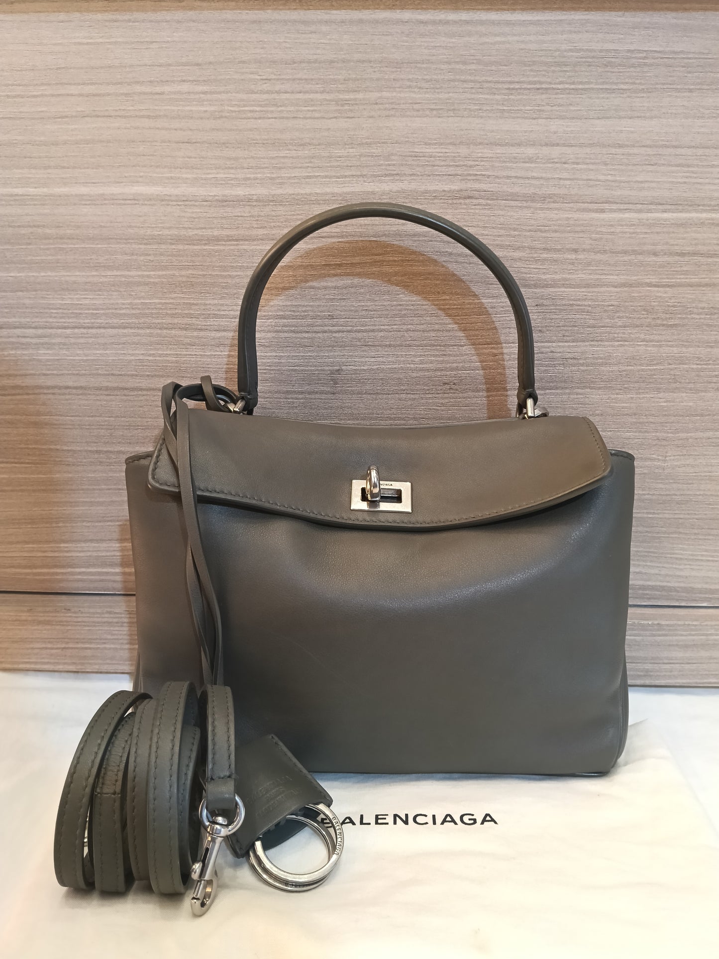 Balenciaga Rodeo Mini Calfskin Green SHW