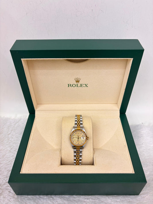 Rolex Oyster Datejust Ladies Computerized Diamond Dial Yellow Gold Jubilee 26mm