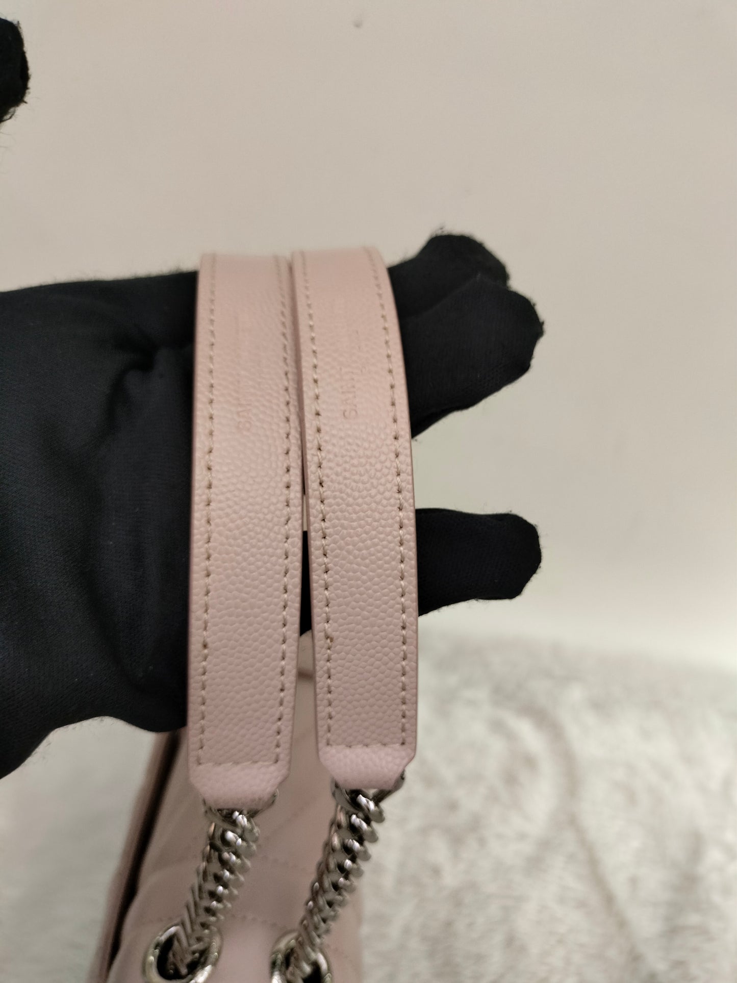 YsL Envelope Medium Grained Marble Pink SHW 2018