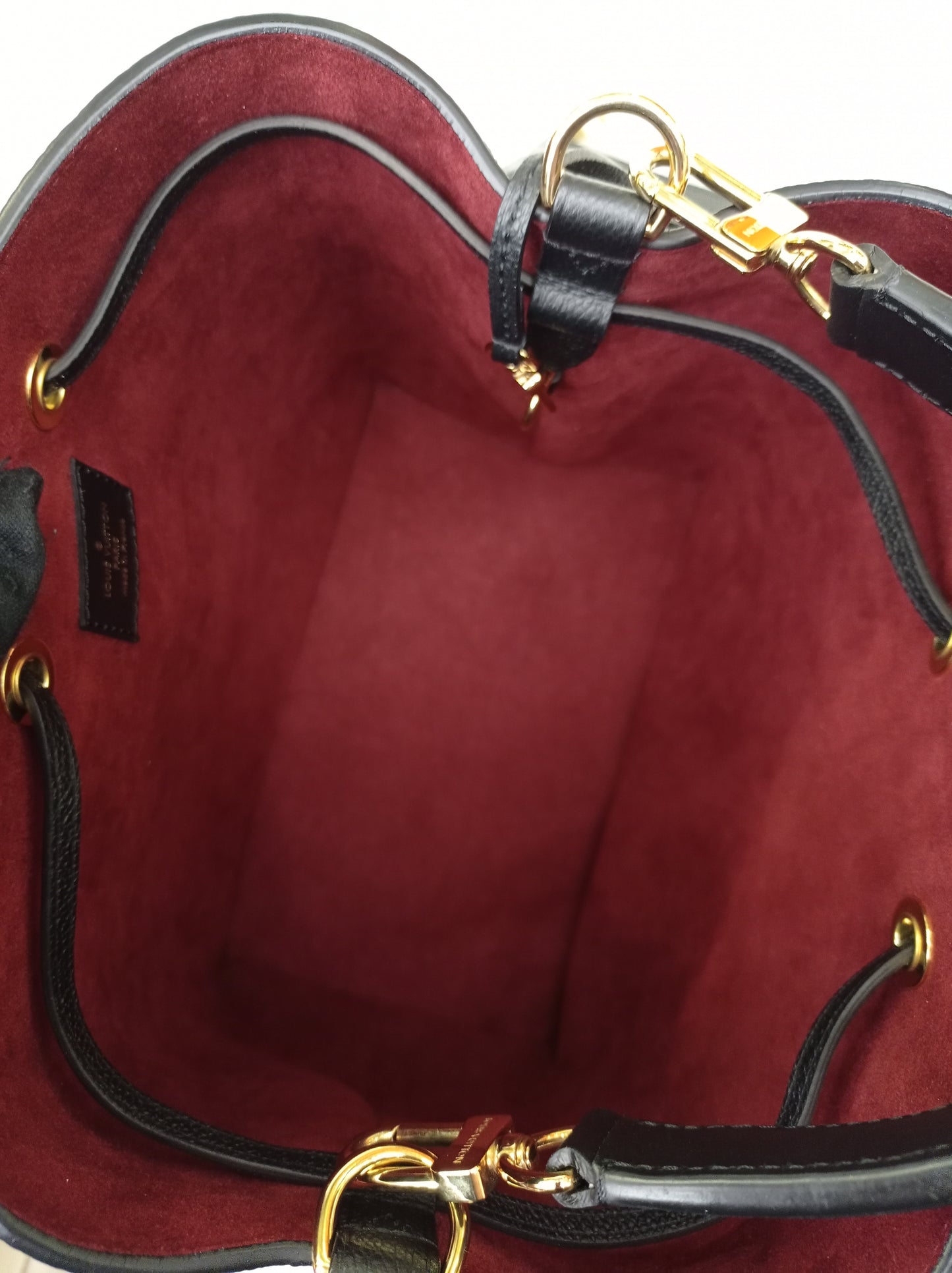 LV Neo Noe MM Monogram Empreinte Noir Creme (CHIP)