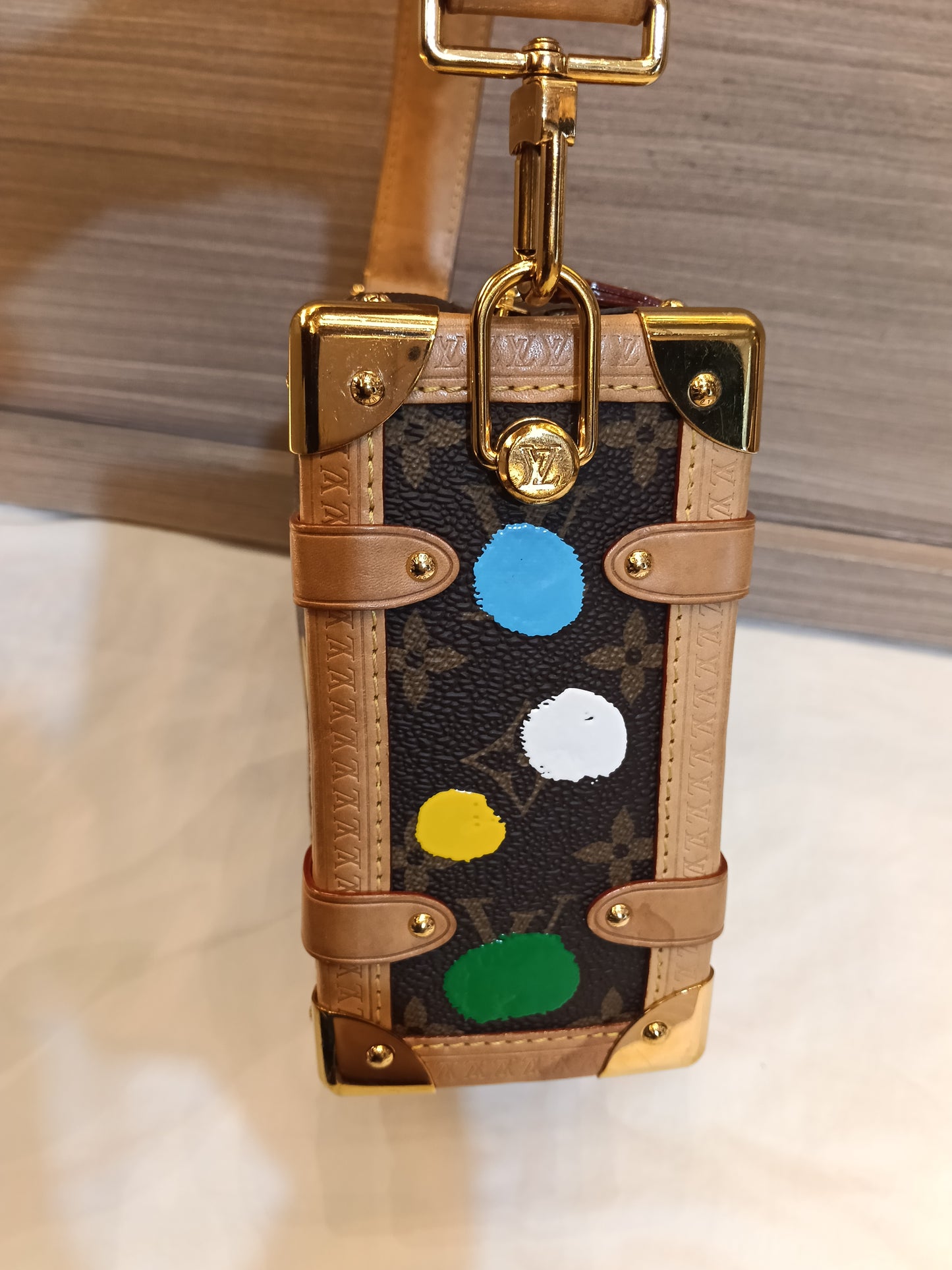 LV X Yayoi Kusama Side Trunk MM Monogram 3D Dots (CHIP)