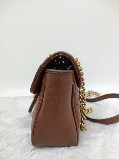 Gucci Marmont Small Brown GHW