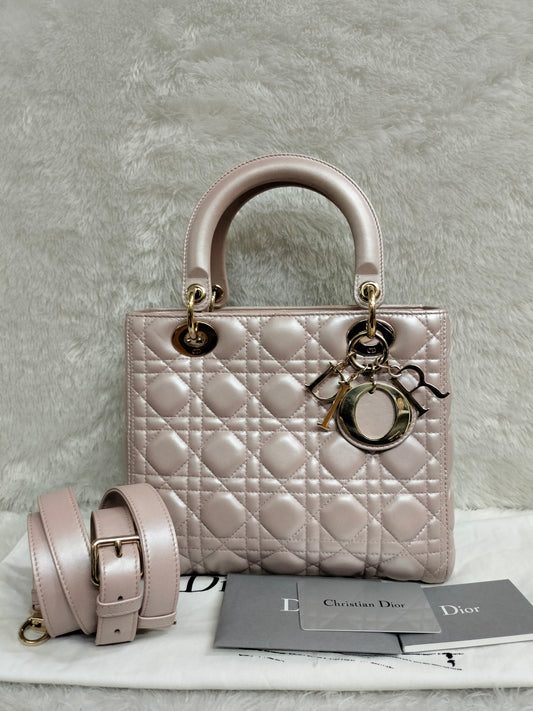 Lady Dior Medium Lotus GHW 2017