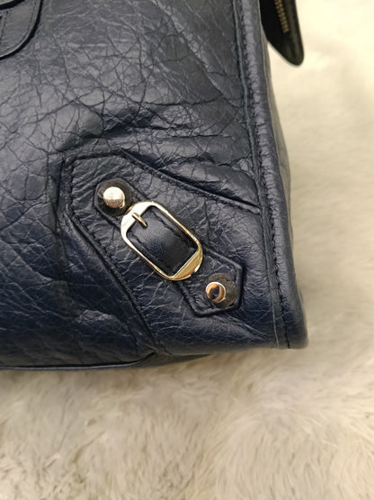 Balenciaga Small City Classic Blue Nuit SHW 2018