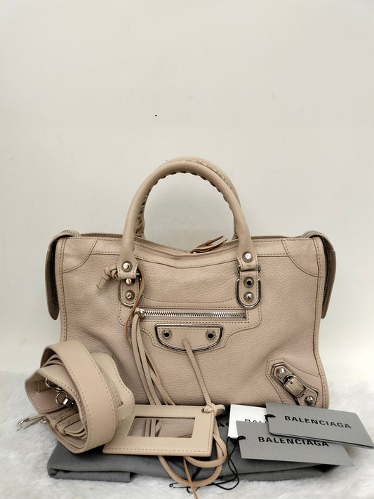 Balenciaga Small City Edge Beige SHW 2020