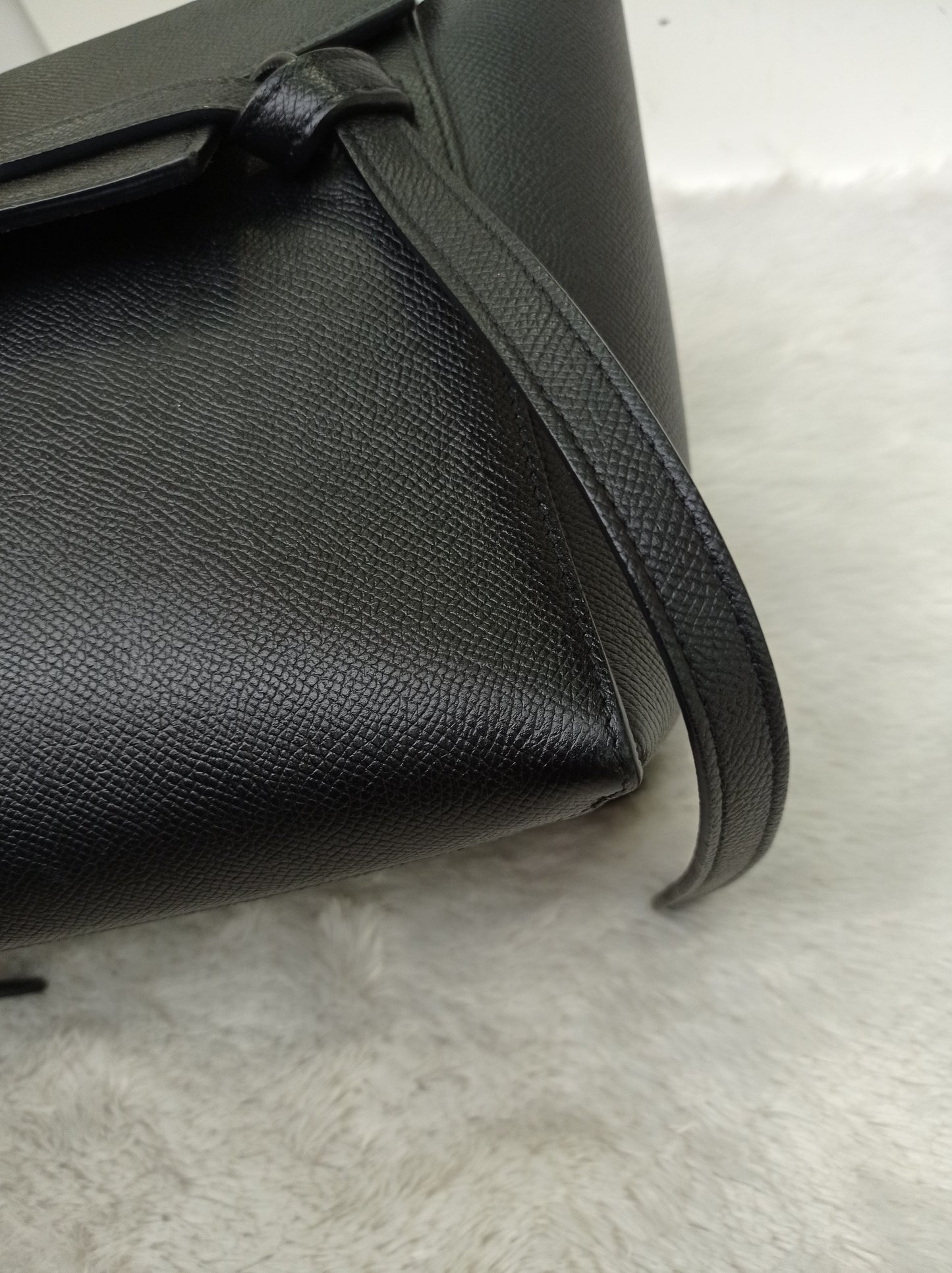 Celine Micro Belt Grained Black GHW 2017