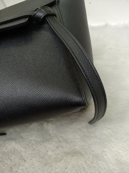 Celine Micro Belt Grained Black GHW 2017