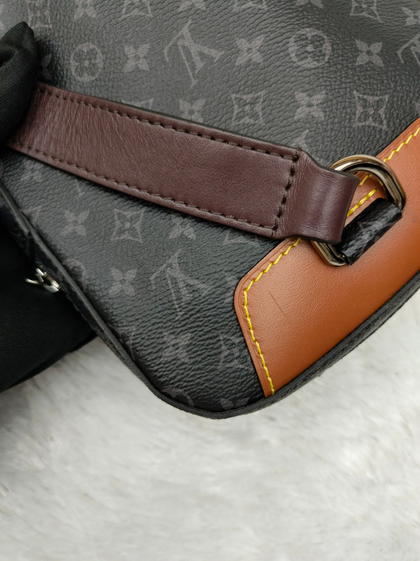 LV Amazone Sling Patchwork Monogram Eclipse Virgil Abloh 2020