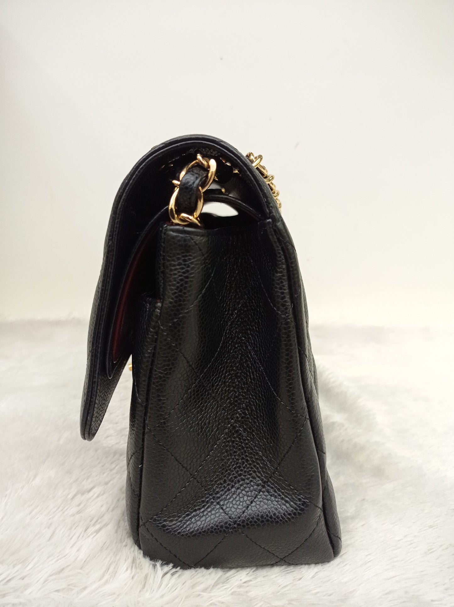 Chanel Jumbo Caviar Black GHW DF #17