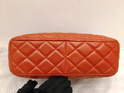 Chanel Camera Lamb Red Coral SHW #15
