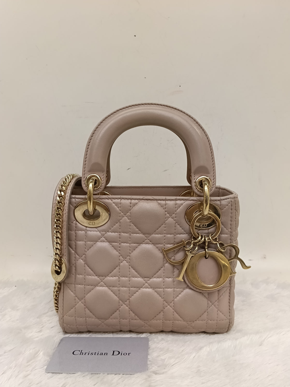 Lady Dior Mini Lamb Blush GHW 2017