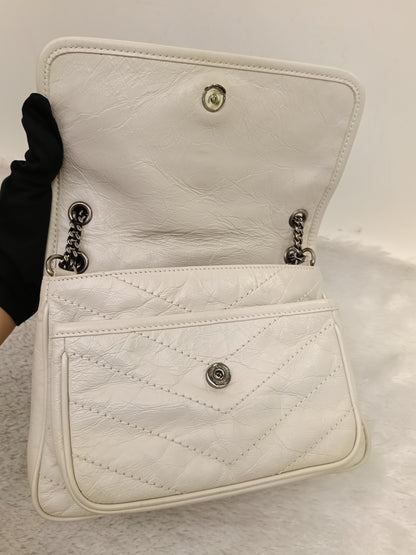 YsL Niki Baby Calfskin Ivory RHW 2022