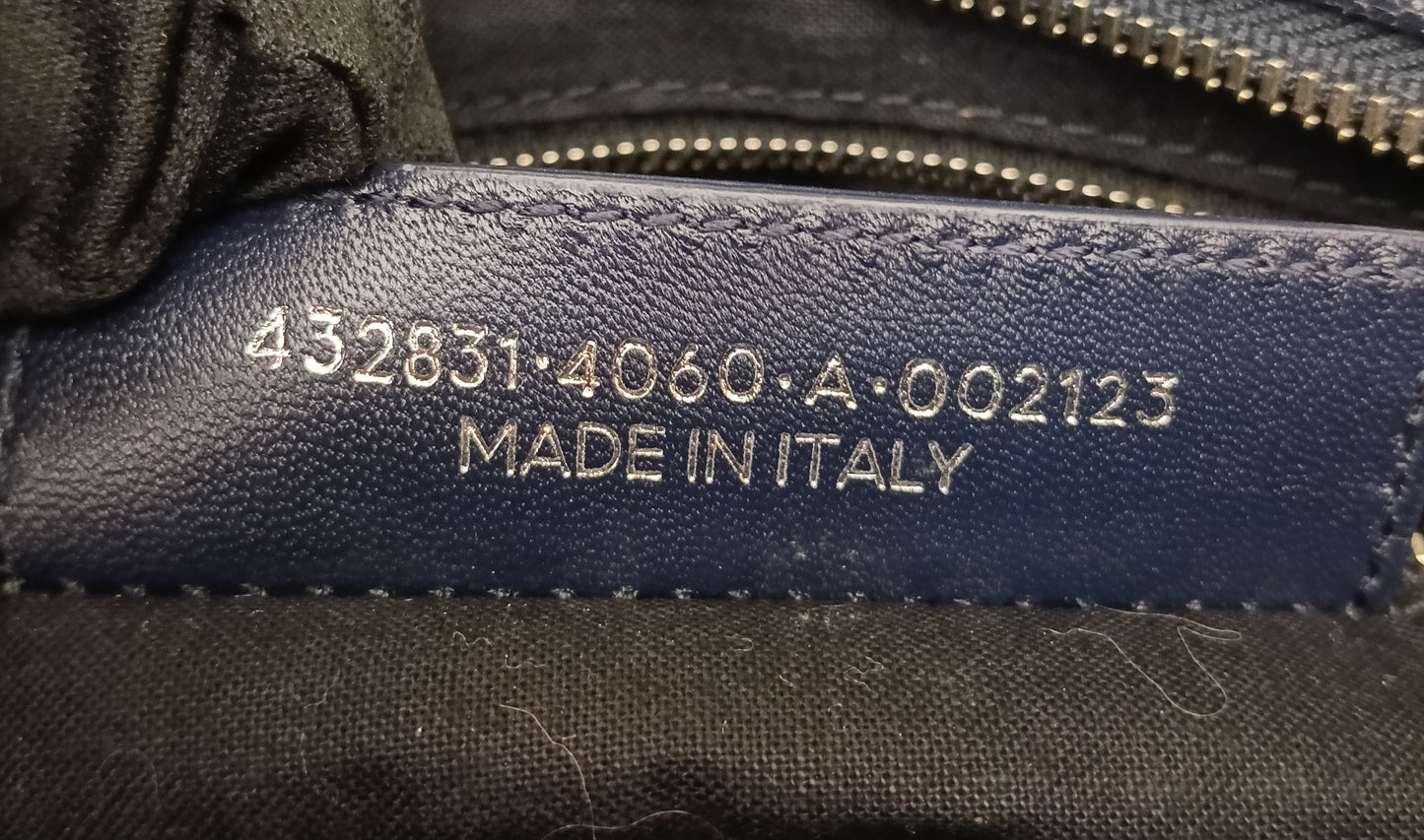 Balenciaga Small City Edge Navy SHW 2017