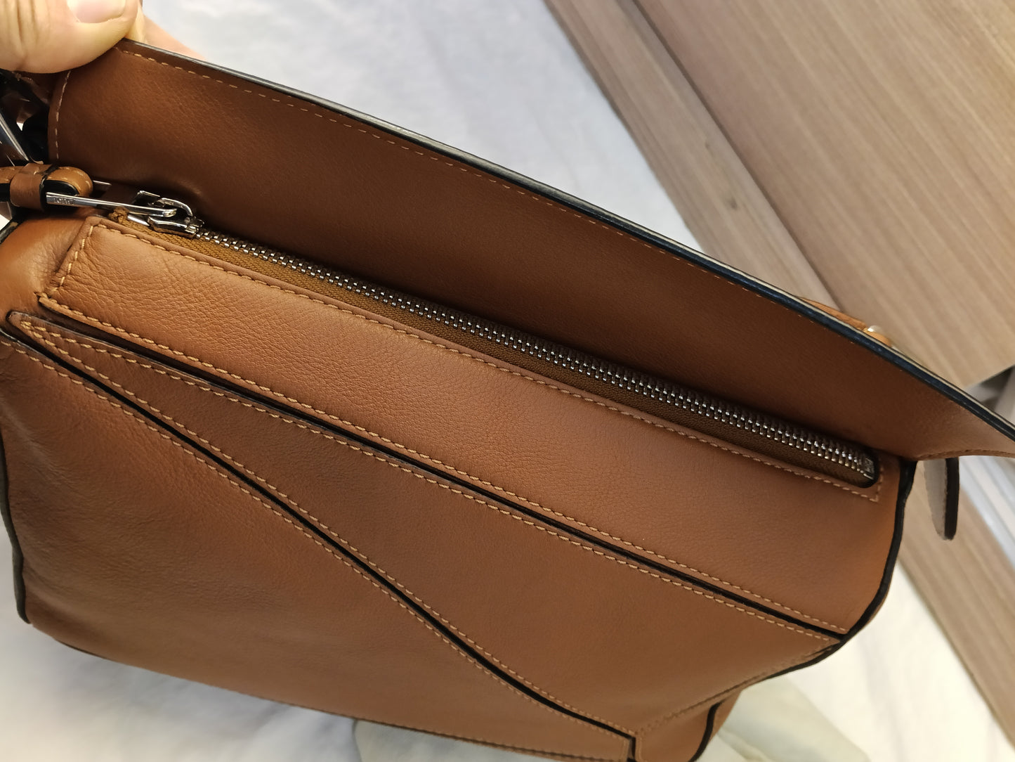 Loewe Puzzle Small Tan SHW 2020