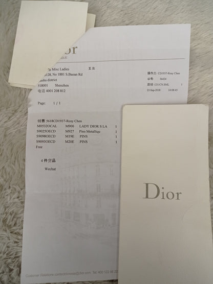 Lady Dior Small Lamb Black GHW 2018