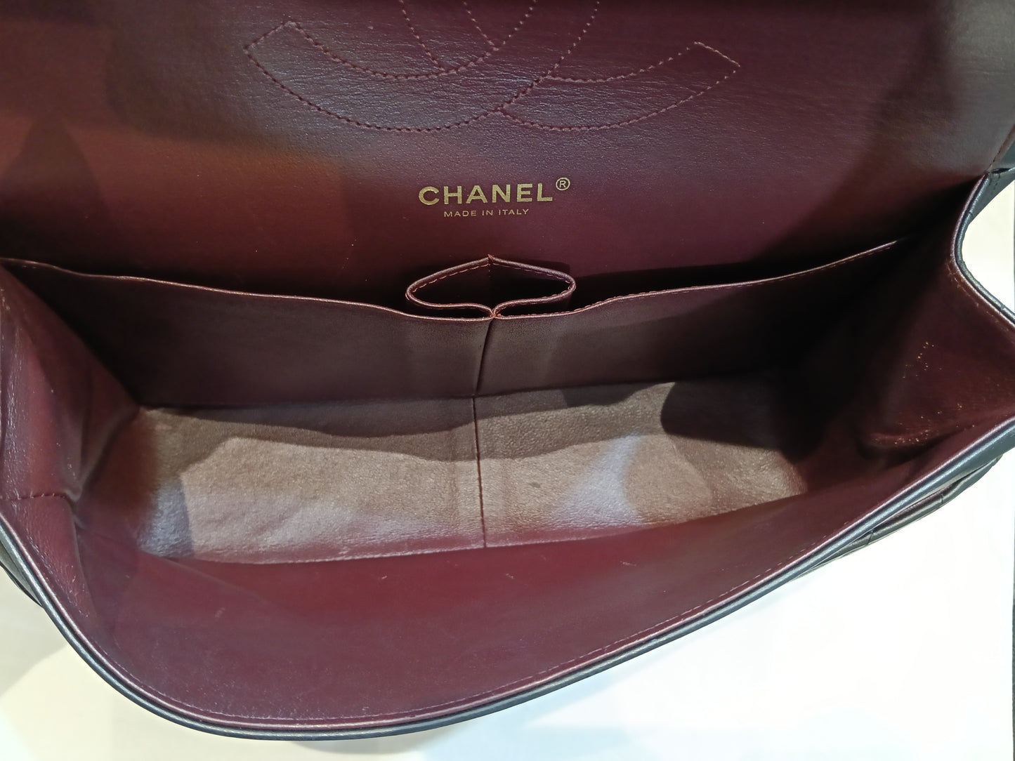 Chanel Jumbo Chevron Lamb Black GHW DF #27