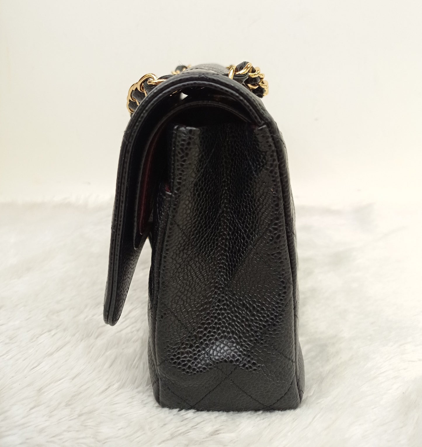 Chanel Medium Caviar Black GHW DF (CHIP)