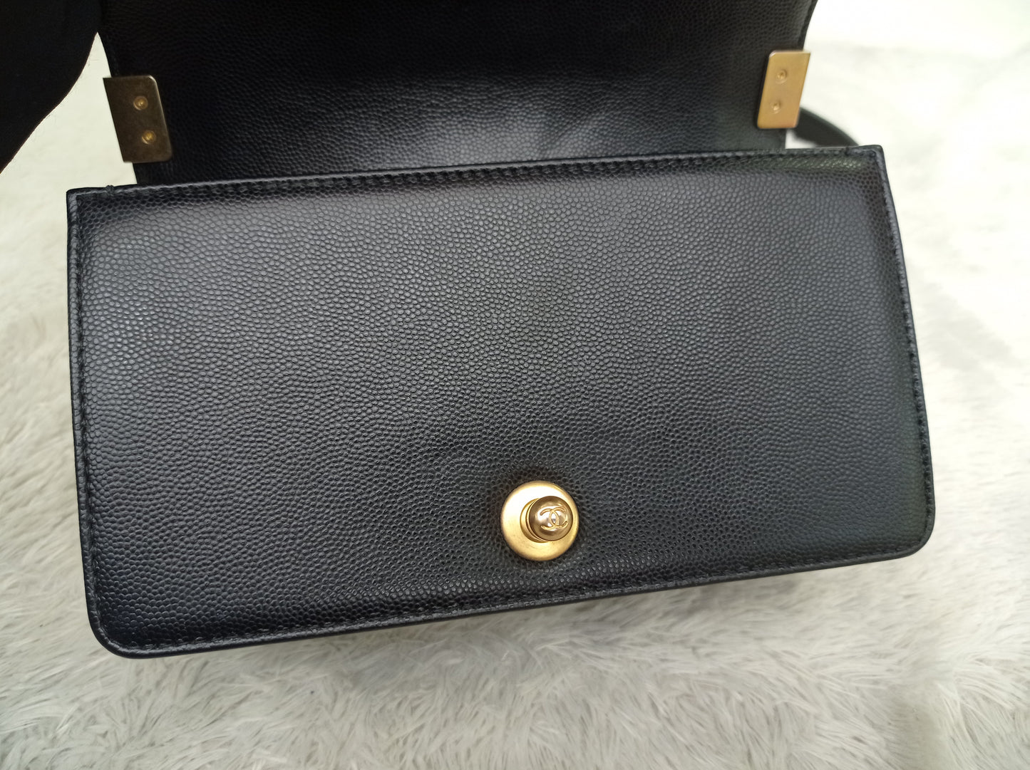 Chanel Boy 20 Caviar Black GHW #28