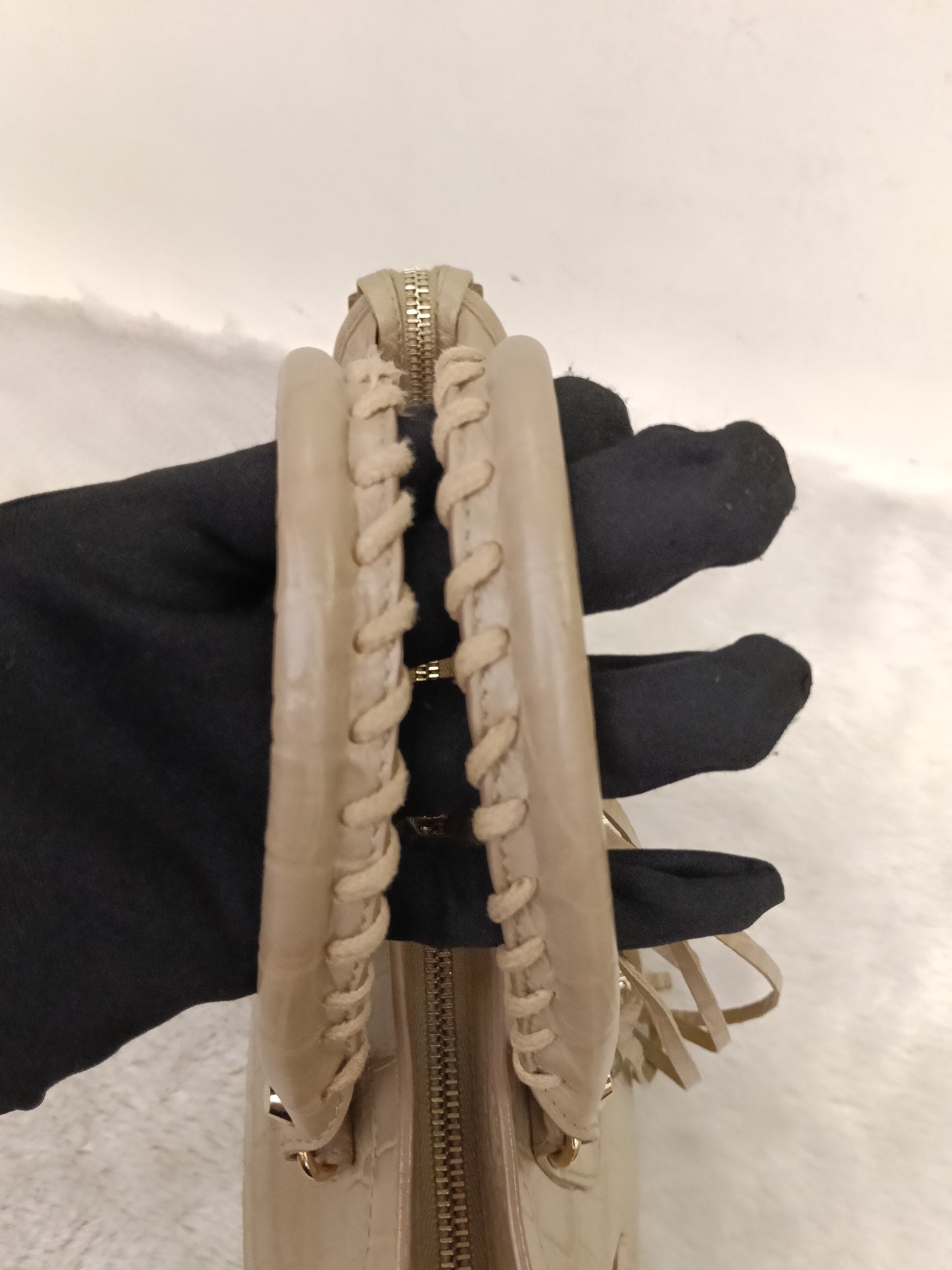 Balenciaga Small City Classic Croco Beige GHW 2018