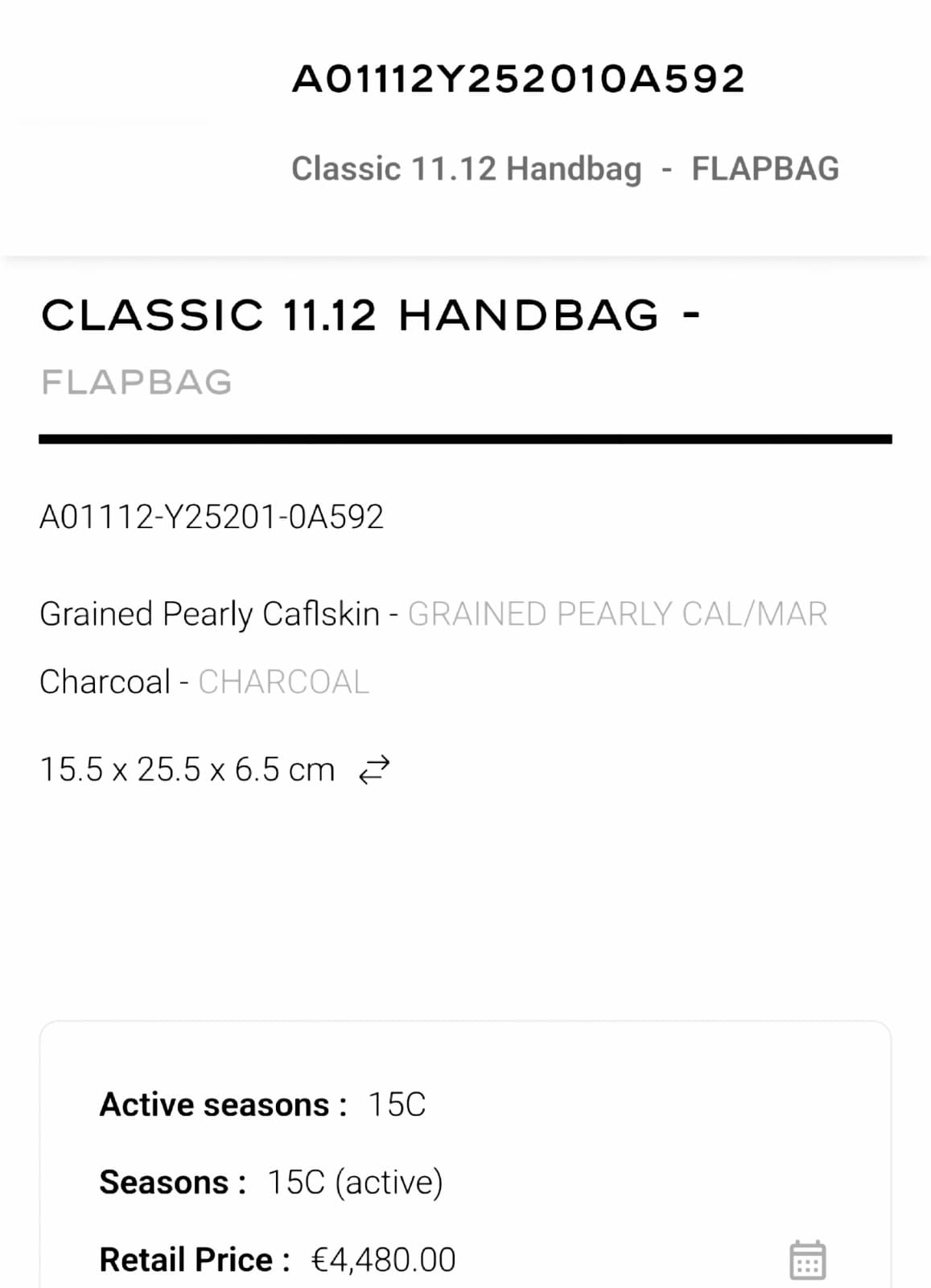Chanel Medium Caviar Charcoal RHW DF #20