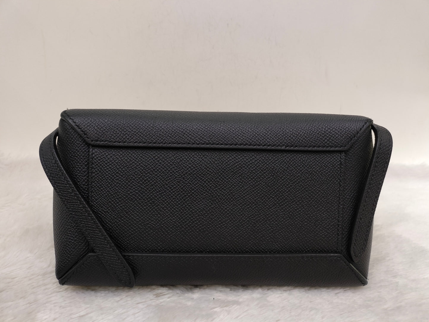 Celine Nano Belt Grained Black GHW 2018