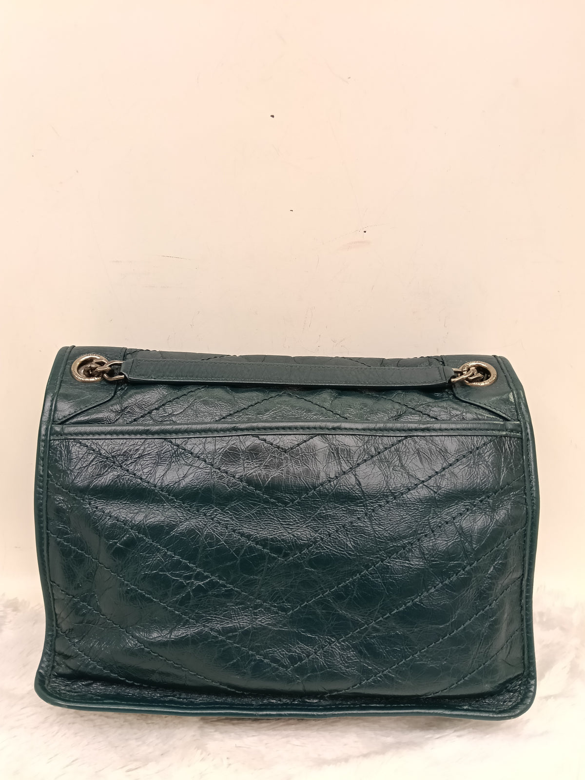 YsL Niki Medium Calfskin Emerald Green RHW 2018
