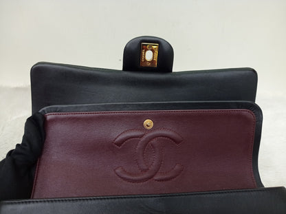 Chanel Medium Lamb Black GHW DF #29