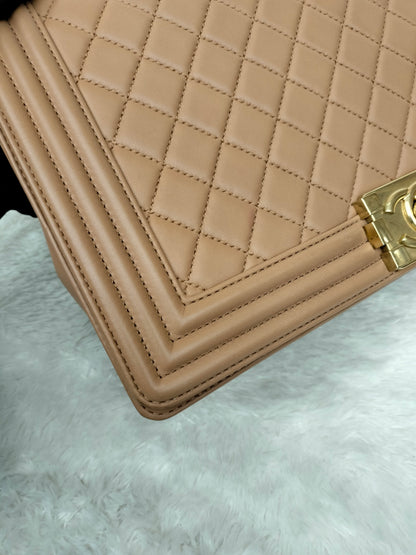 Chanel Boy 28 Lamb Nude GHW #21