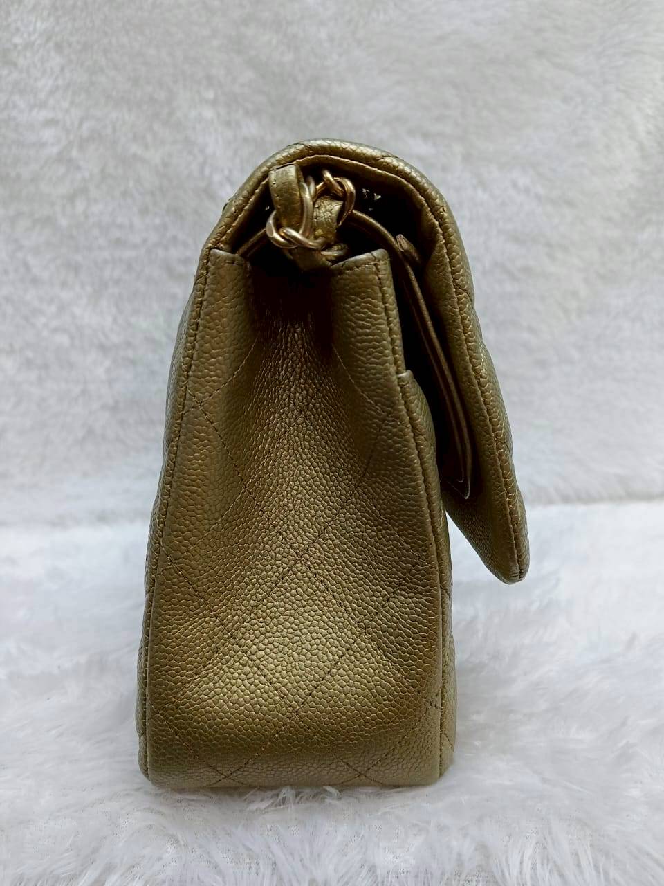 Chanel Jumbo Caviar Gold GHW DF #21