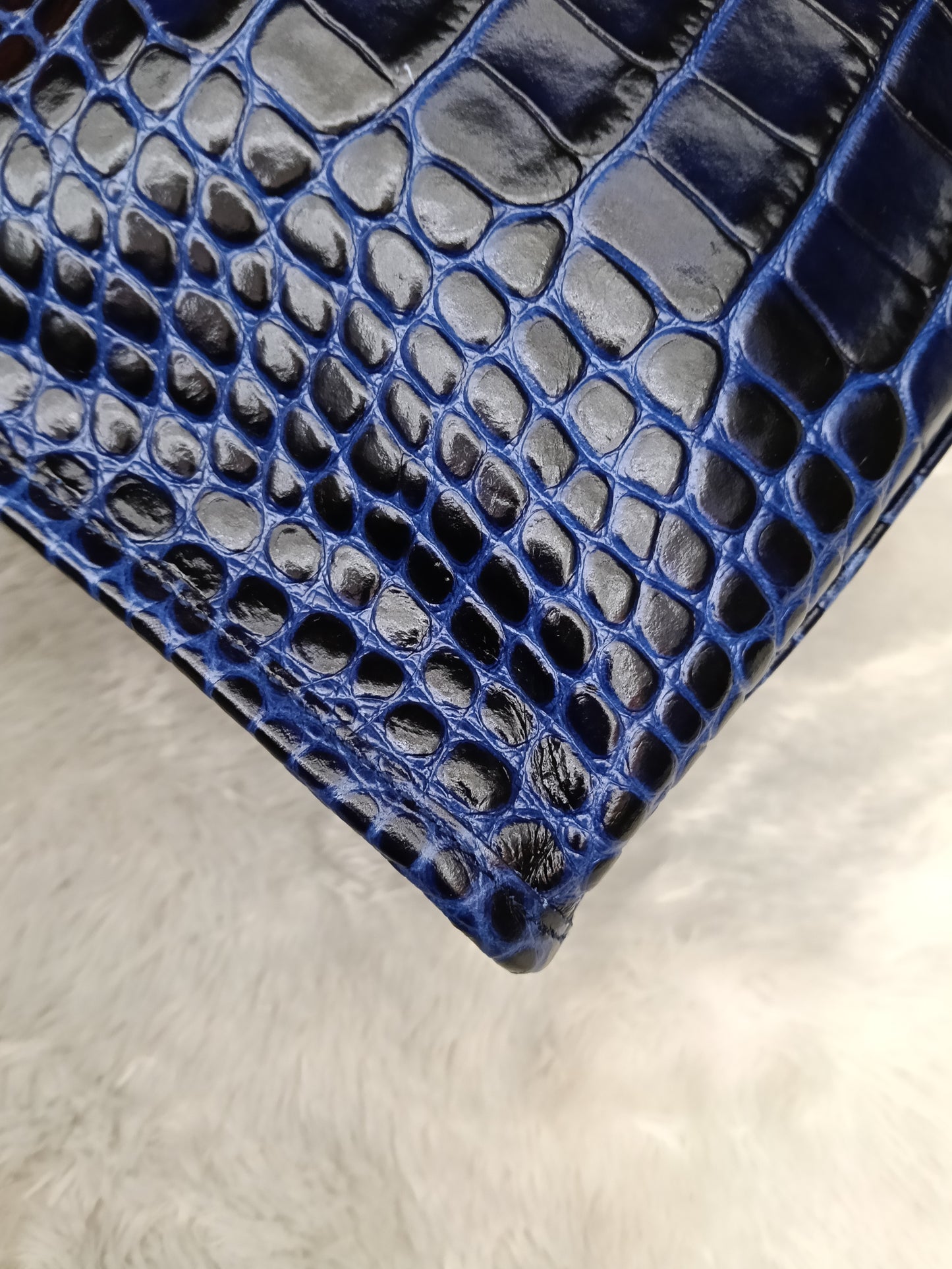 *NEW* Balenciaga Small City Edge Croco Blue SHW 2023