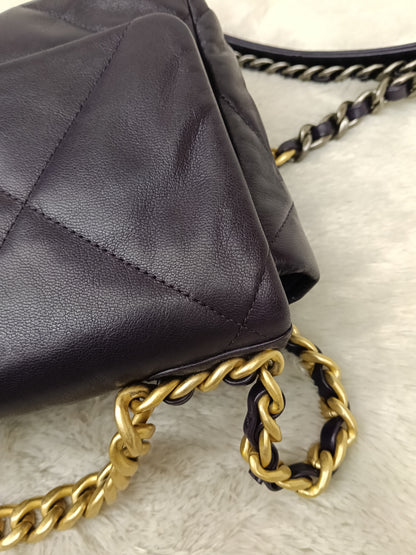 Chanel C19 Small Dark Purple GHW #30