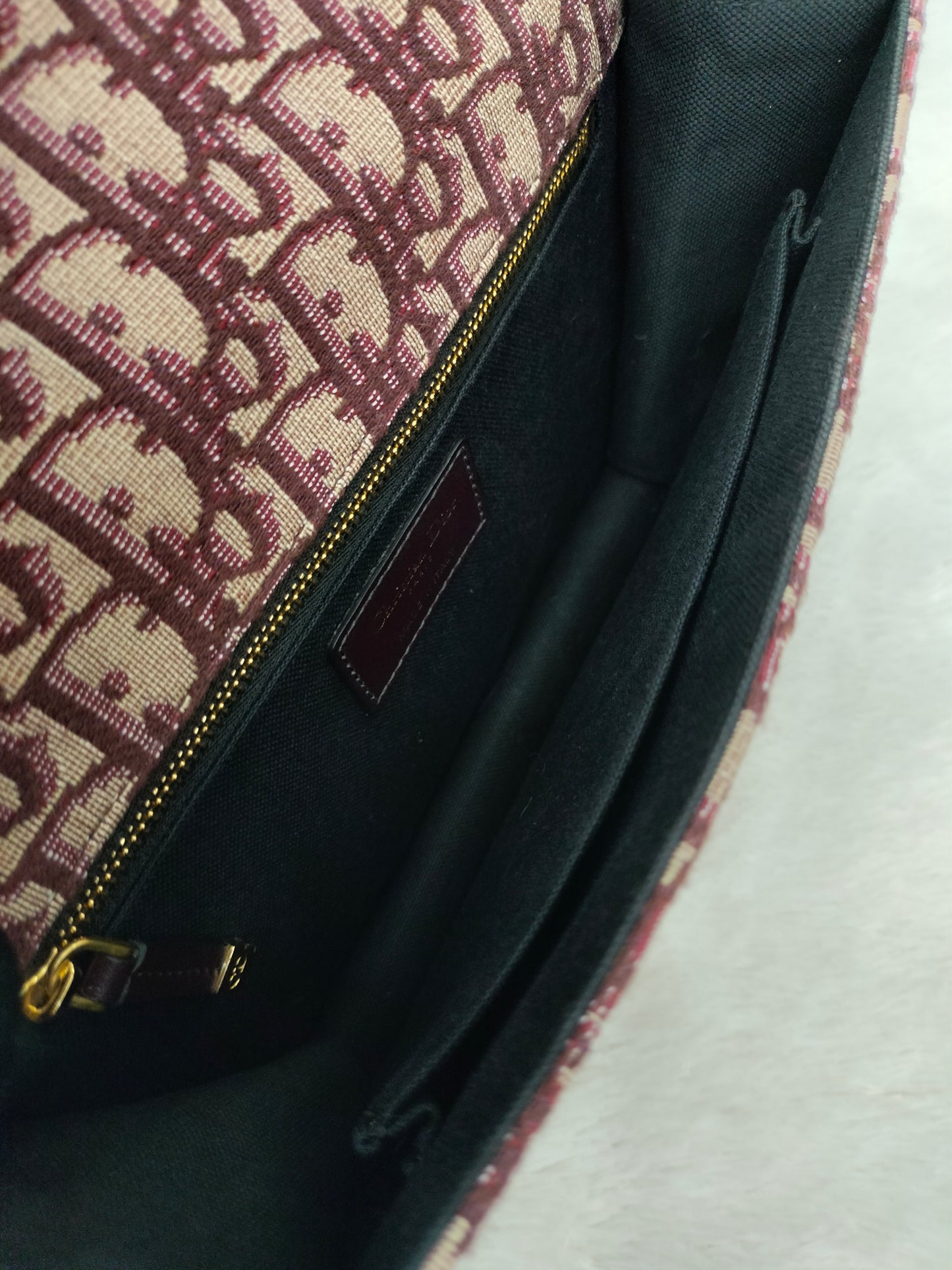 Dior Montaigne Medium Oblique Burgundy GHW 2019